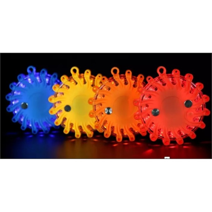 Set 4 girofaruri magnetice LED cu acumulatori